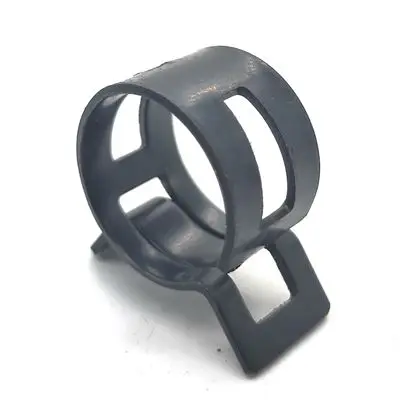 
yellow zinc plated spring 65mn galvanized Liquid gas mini fuel line hose tubing spring clips 