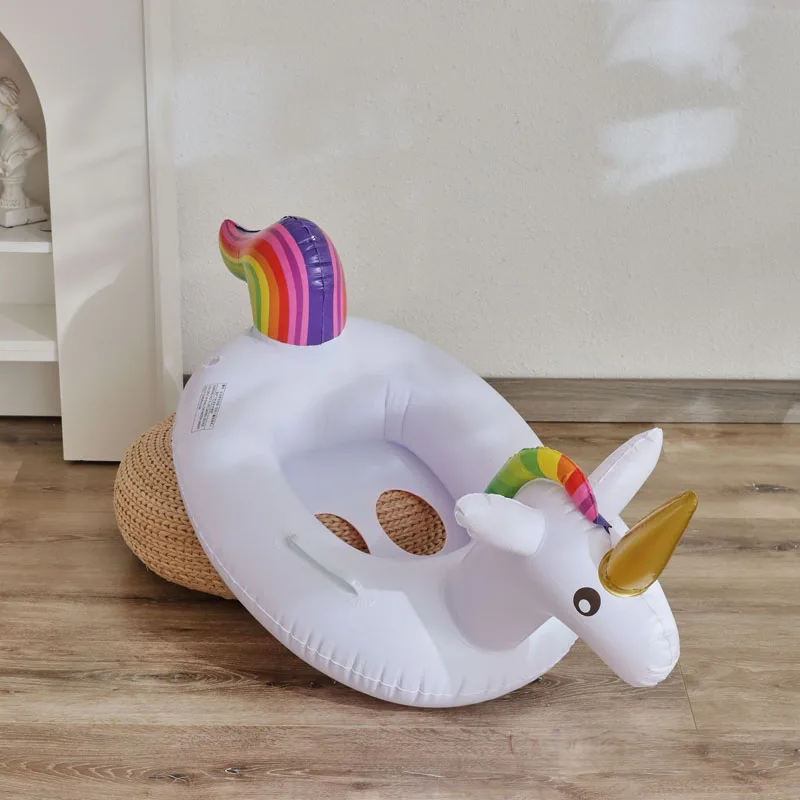 Hot selling Inflatable unicorn child baby Swim Float Seat