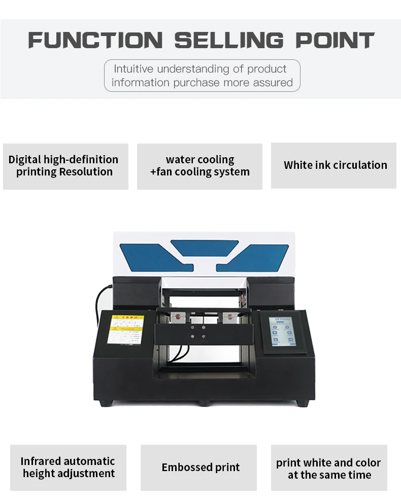 Procolored Mini Digital Plastic Printing Machine A3 UV Flatbed ID Card Printers For Small Business