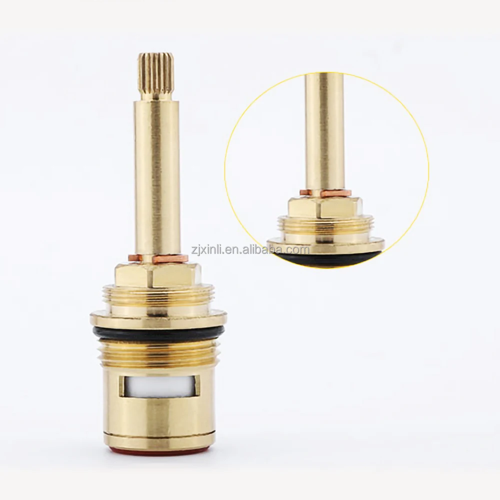 X3121 Brass Material Fast Open Double Thread Of Faucet Cartridge