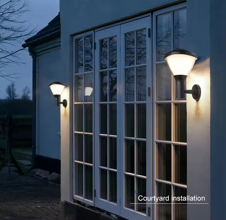 Outdoor Solar Panel Wall light Street Garden Decoration Solar lamps outdoor LED Lights energy saving lamp garden lights