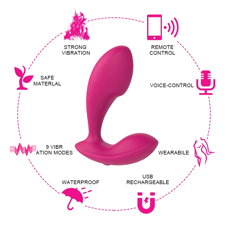 Girlspower 2 in 1 G Spot Clitoral Female Vibrator Hot Sale App Remote Control Bluetooth 9 Frequency Vibrator Sex Toys for Woman
