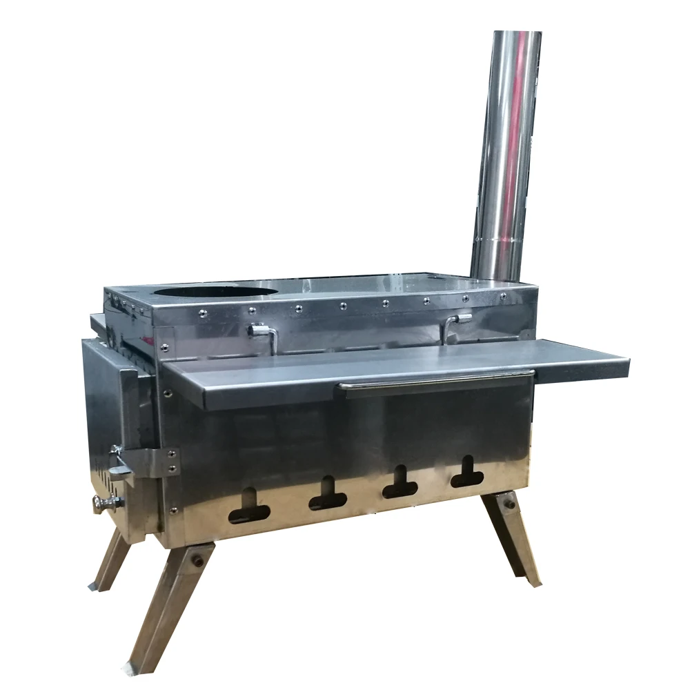 Stainless steel wood camping stove portable tent stove WM-CPS01