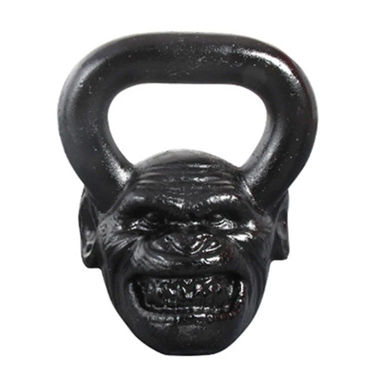 Fitness Cast Iron Power Coated Handle Gorilla Monkey Kettlebell For Home GYM