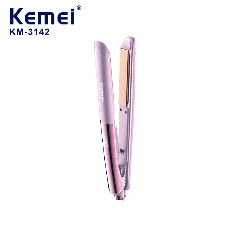 Kemei km-3142 New Straightening Ceramic Flat Iron Titanium Hair Straightener Flat Iron Hair Styling Tools Professional