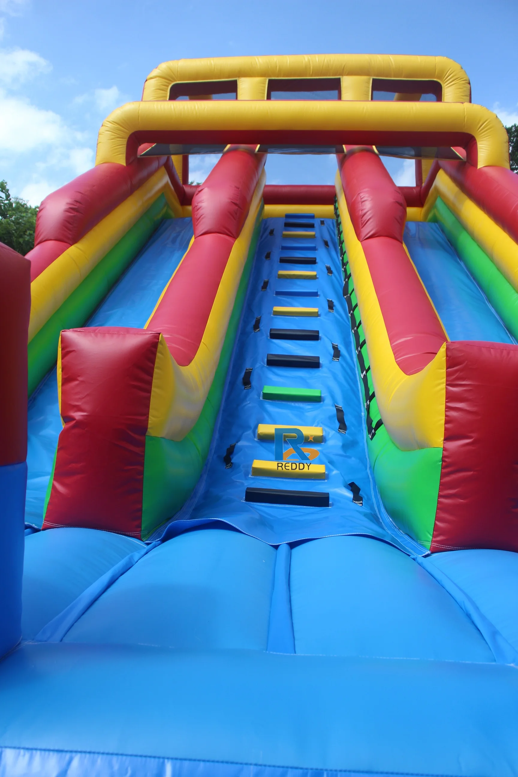 outdoor and indoor inflatable castle bouncy with double slide inflatable dry slide for kids and adult used