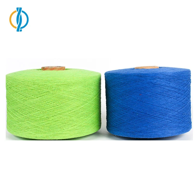 Regenerated polycotton blend socks knitting yarn various colors 16/1 20/1
