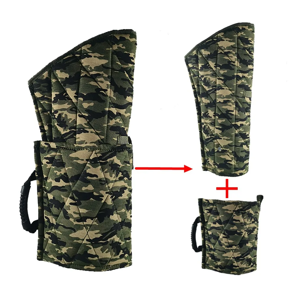 Durable Camouflage Tear-resistant Fabric Dog Bite Sleeve Training Arm Protector for GSD Malinois Outdoor Dog Training