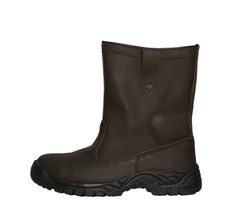 
Water repellent genuine leather steel toe cap rigger boots with CE certified 