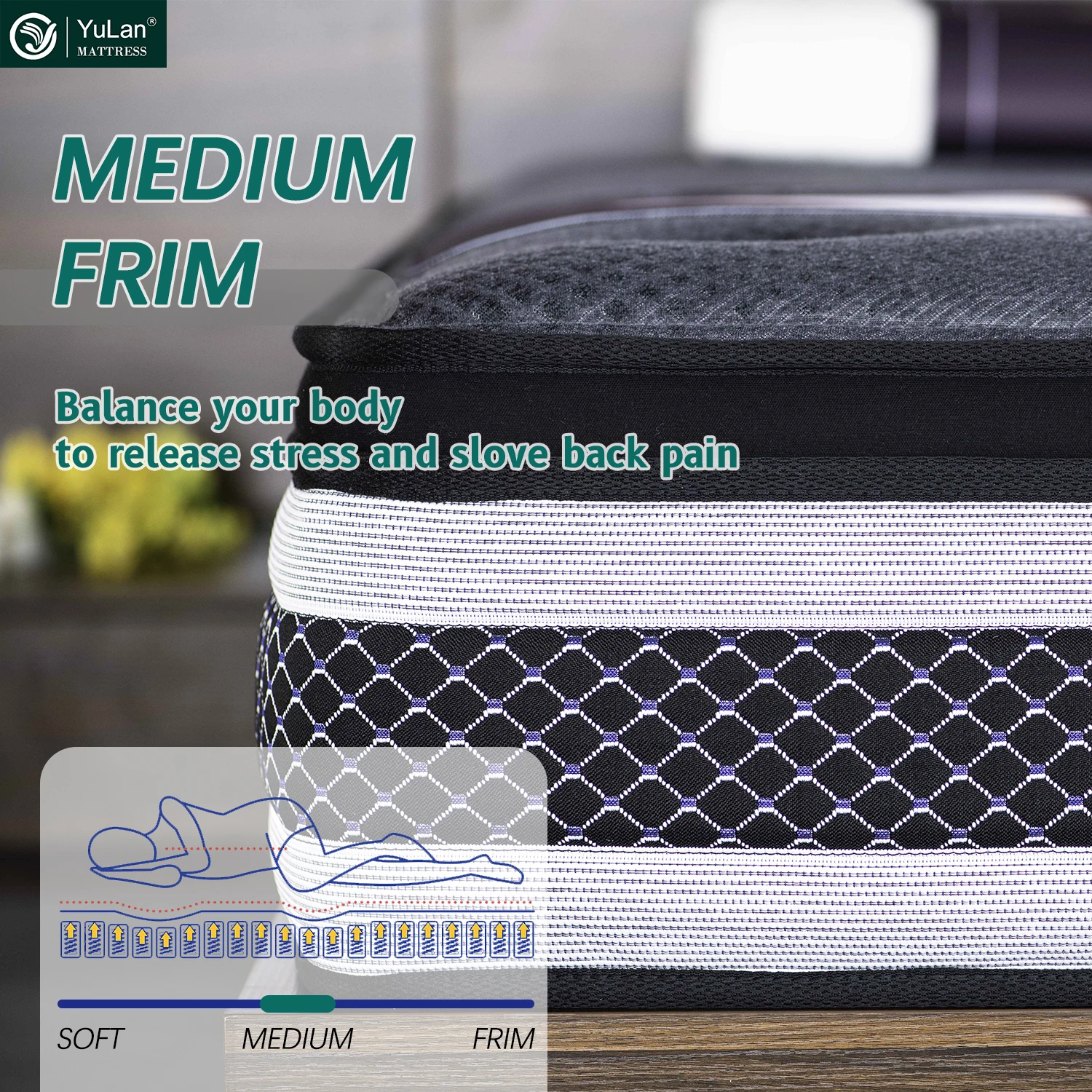 Queen Size Pillow Top Standard Mattress Royal Sleep King Size Pocket Spring Mattress