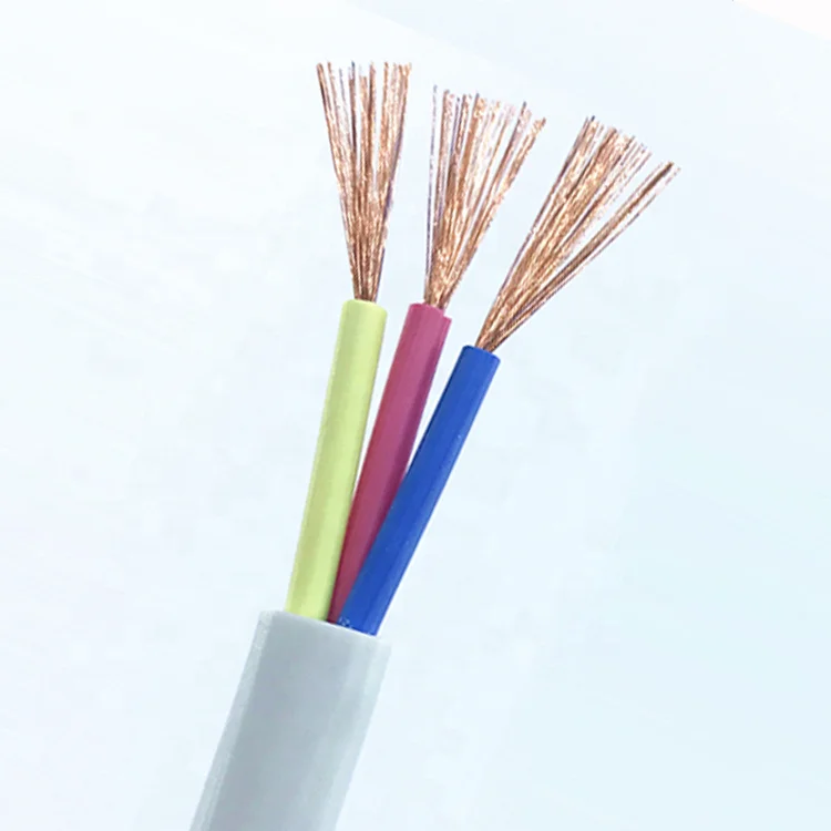 Flame resistance flexible stranded copper electrical power H03VV-F H05VV-F 3 cores 1.5mm2 cable