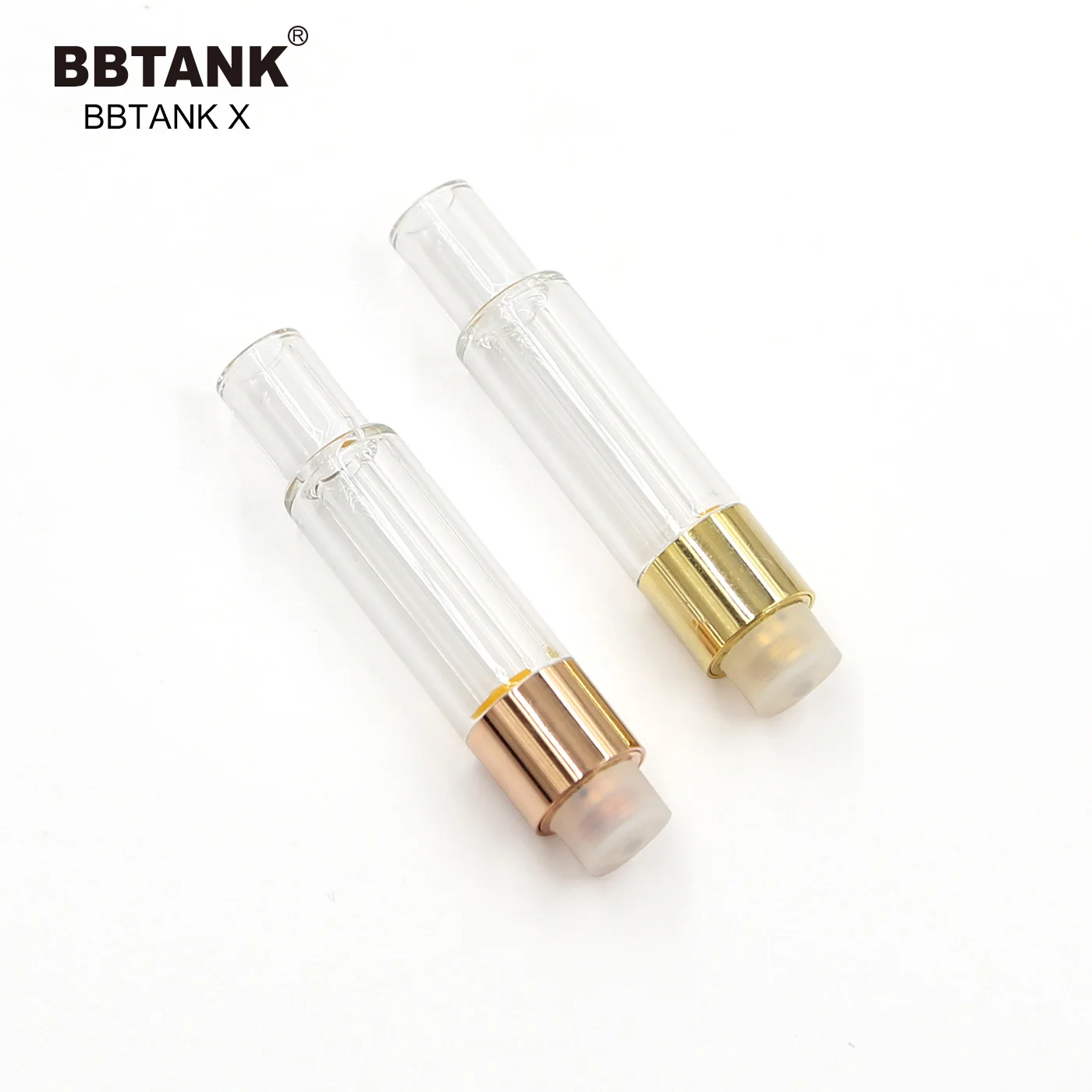 Стеклянный керамический бак BBTANK X cbd oil толстый масляный картридж с резьбой 510 без пуговиц горения 5 мл 8