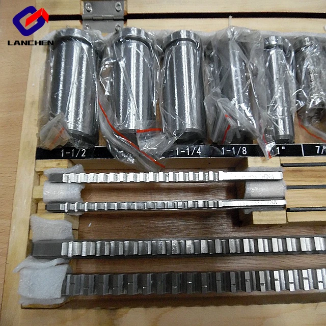 
18pcs CNC Keyway Broaches Set 1/2-1-1/2 Broach Bushing Shim Set Inch Sized High Speed Steel Cutting Tool 