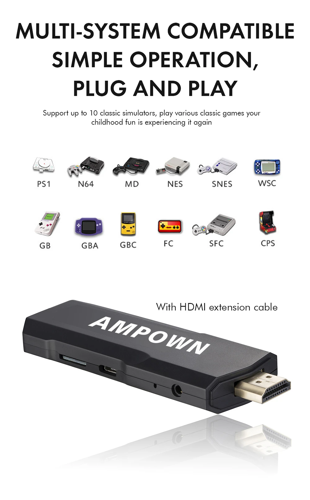 Игровая консоль GD10 4K YE Mini Retro для видеоигр N64 2 4G беспроводные контроллеры HD 30000 классические