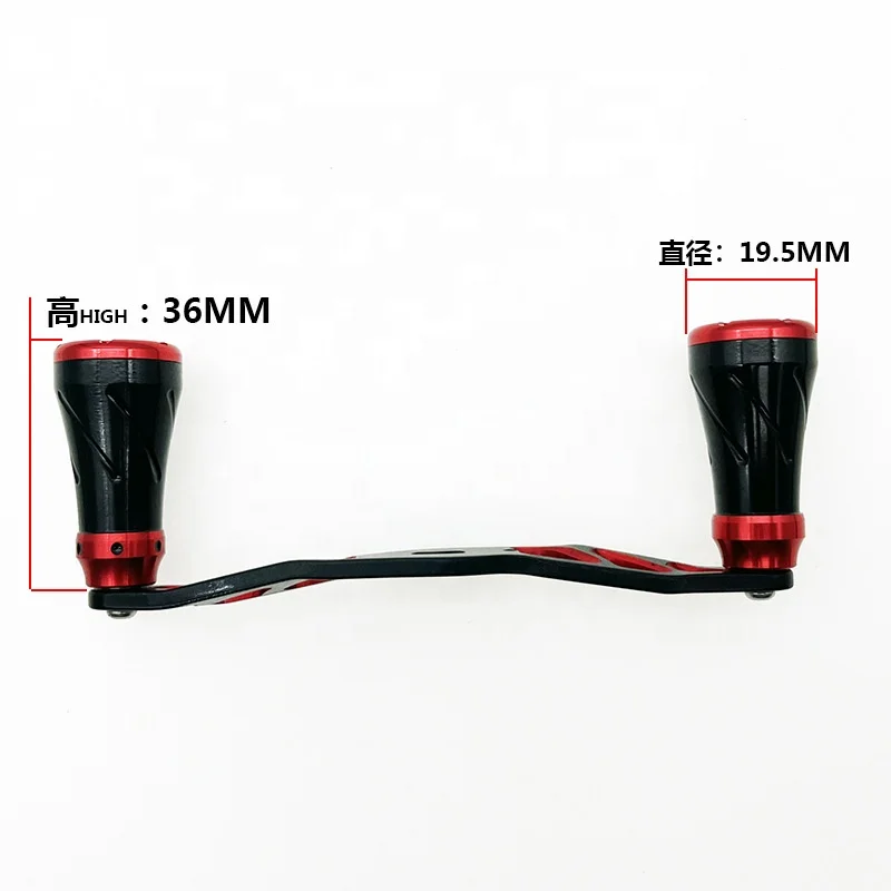 Double Arms Fishing Handle Aviation Aluminum Maded Fishing Reel Handle Replacement Accessory for Waterdrop and Spinning Wheel