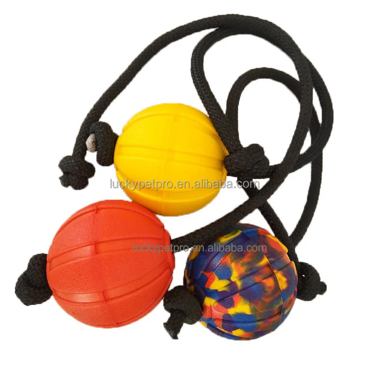 Chew Play Pull Orange Ball Dog Toy Floating Dog Training Interactive Tug float dog ball