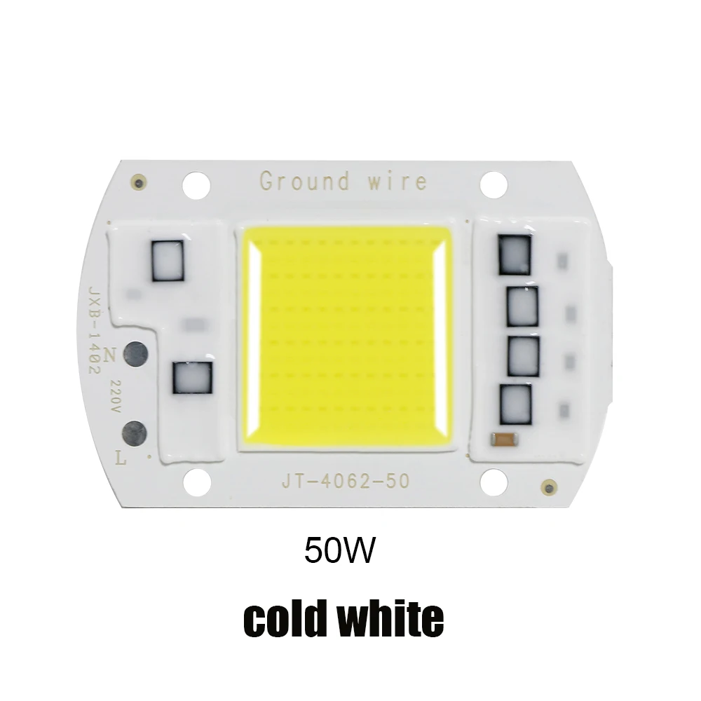 YXO Yuxinou полный спектр Светодиодная лампа 50 Вт cob led чип 380 ~ 840nm 220v ac dob растут свет светодиодной матрицы светодиодный