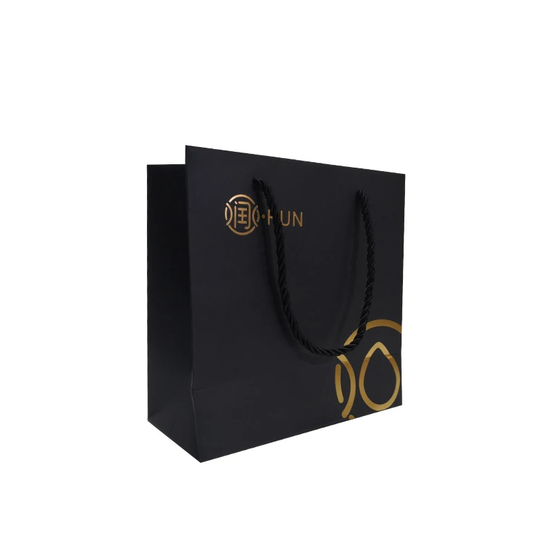 Competitive Price Elegant Customized Brand Logo Luxury Paper Bags With Ribbon Handles for Boutique Shopping