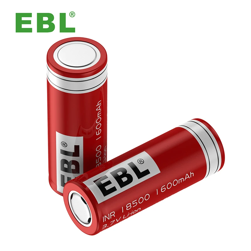 Литий-ионный перезаряжаемый аккумулятор EBL 18500 1600 мАч 3 7 в с глубоким циклом 1200 раз