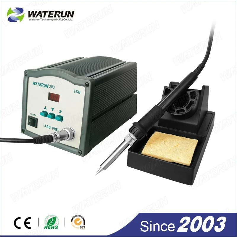 best Waterun-203H 90W high frequency current heating element smd soldering iron station quick soldering station
