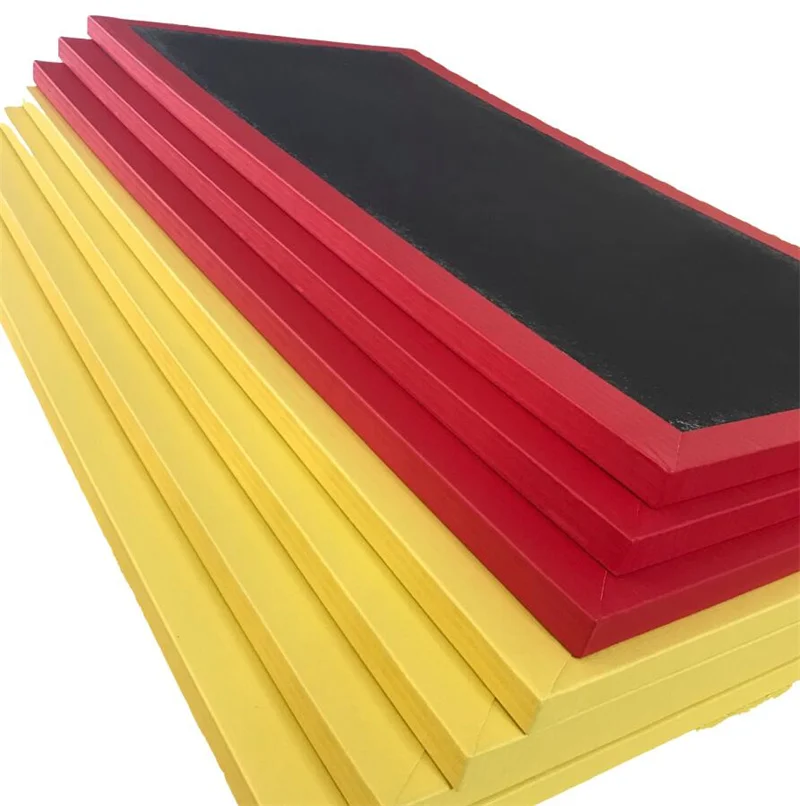 Waterproof Quality Wrestling Mat Surfaces 100Cmx100cm Size Judo Gymnastic Mattress With Yellow Color