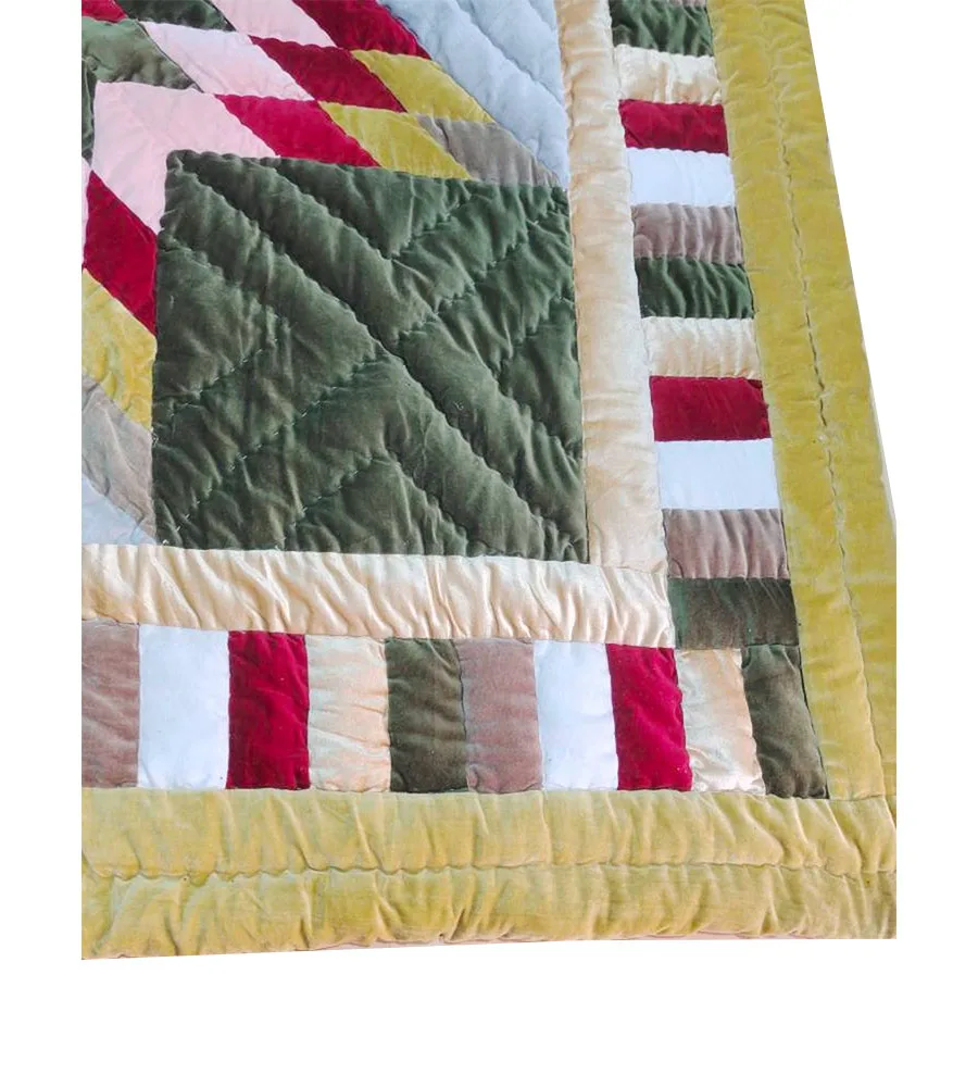 Buy Velvet Patchwork Quilt Patterns Jaipuri Razai Fully Reversible Soft King Size For Warmer Winters Bedding