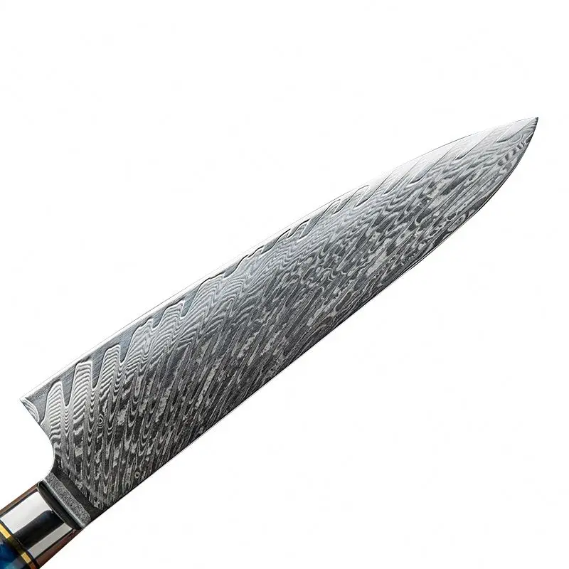 New Desgin Hot Sale Ergonomic Superb Sharp Edge Japanese Damascus Steel 7 Pieces Kitchen Knives Set