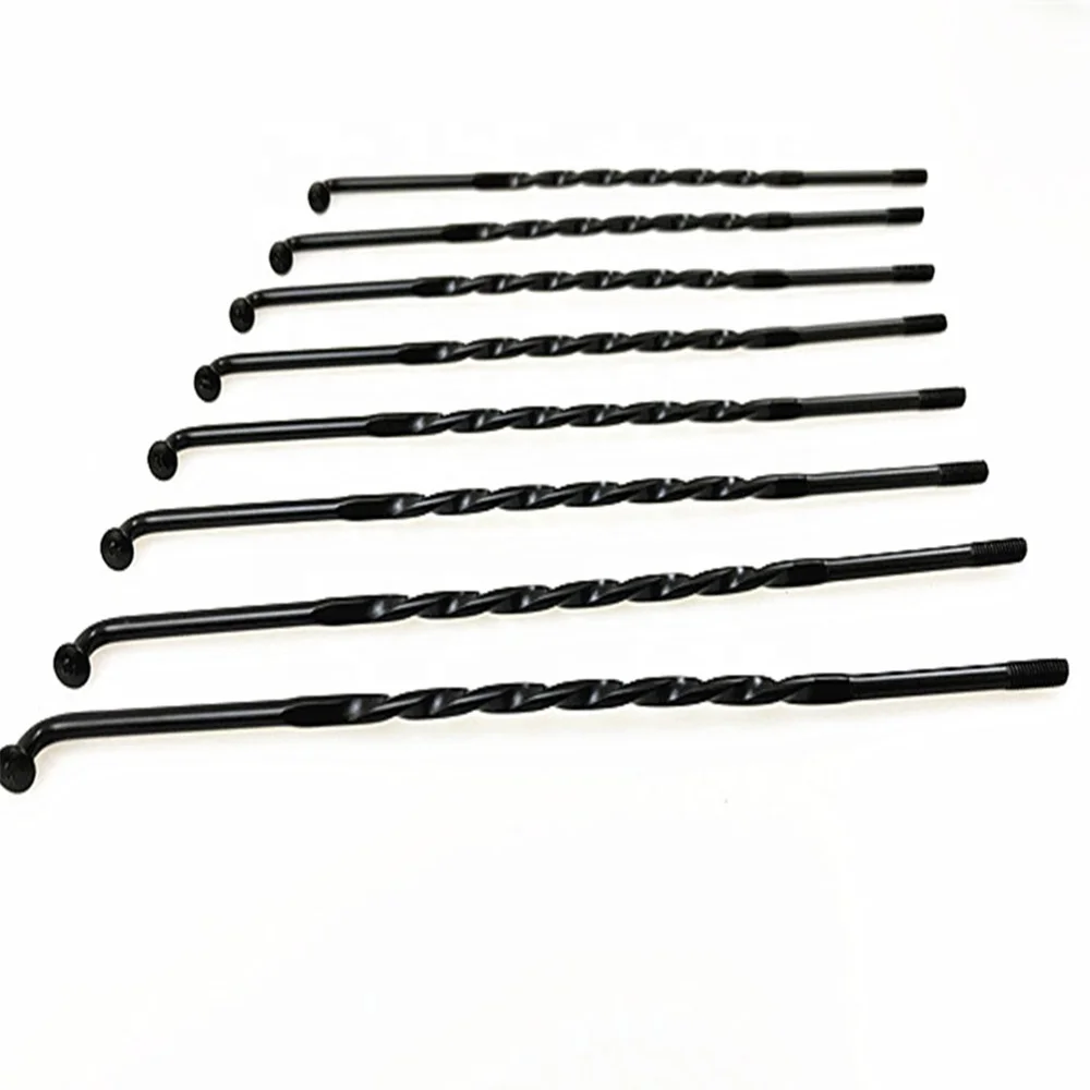 Bicycle Spoke With Nipples Twisted Shape Motorcycle Wheel Spoke Fits Most Of E-Bike City Bike MTB Spokes