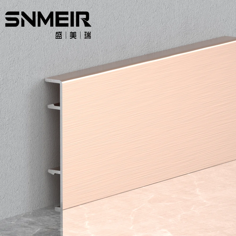 Floor Accessories Premium Quality Low Price Aluminium Profile Skirting Baseboard