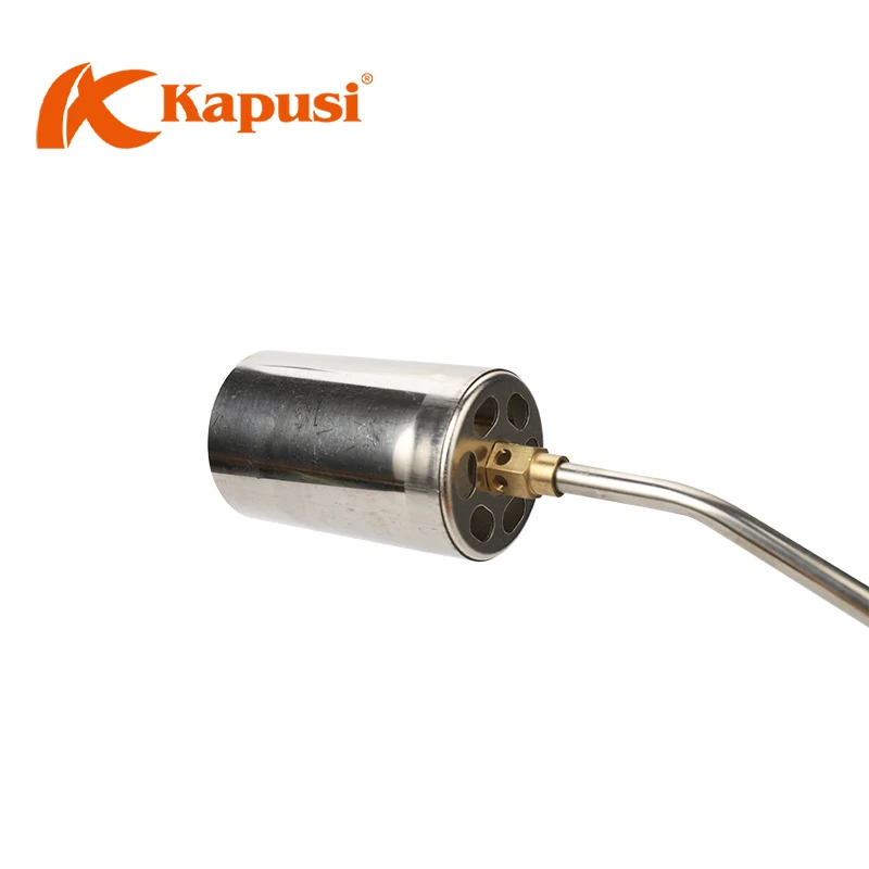 KAPUSI K-2082 Butane Cutting Torch Liquefied Gas Fire Gun with Brass Copper Plastic Flame and Hose Welding Butane Gas Spray Gun