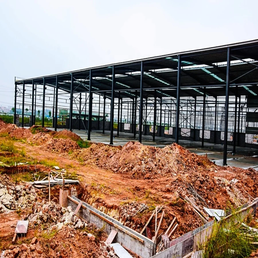 China cheap prefab metal frame light prefabricated steel warehouse metal building steel structure