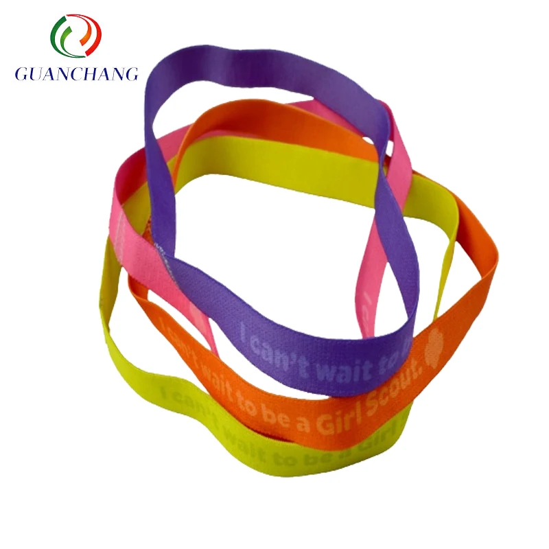 Wholesale Custom Flat polyester elastic printed Workout Headband  Running Sport Protection Yoga Gym Fitness headband