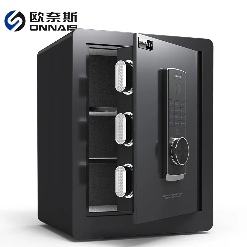 Small office home safe deposit box double insurance anti-theft storage cabinet can be into the wall bedside wardrobe hidden