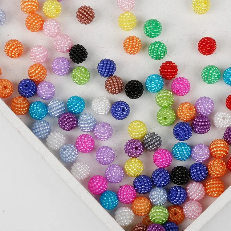 Factory Wholesale ABS Colorful Bayberry Fruit Pearl Beads For DIY Decoration