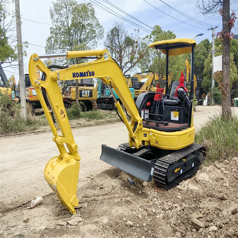 Импортный высококачественный сделанный в Японии Komatsu 3 тонны мини-гусеничный экскаватор для строительства.