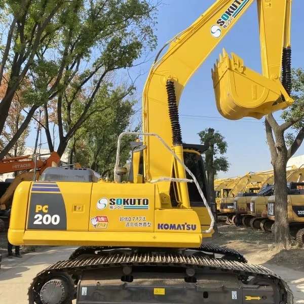 Good Quality Latest Model Original Used PC200 Hydraulic Crawler Excavator 20 Ton Operating Weight Core Used Excavator Tracks