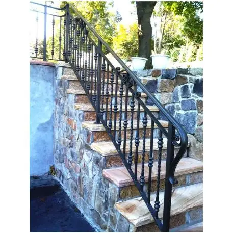 Iron Railings Front Proch Iron Art Home Used Black Galvanized Metal Railing