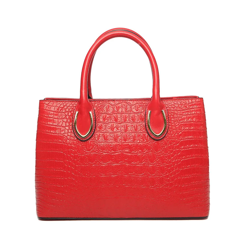 Factory new design Crocodile handbag women High quality pu leather waterproof tote bag wholesale