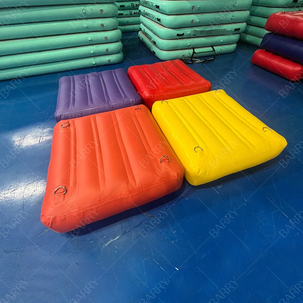 Factory Price Customized Commercial  Drop Stitch Air Track  Float Dock Platform Outdoor Water Park Inflatable Floating Bridge