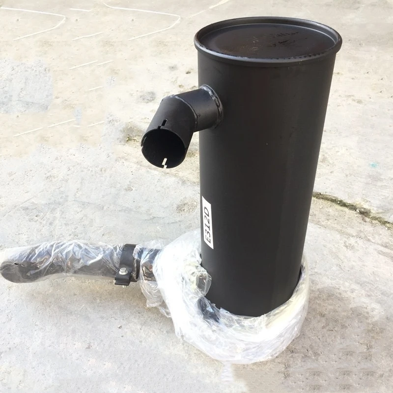 Excavator Komatsu PC200/210/220-7-8 muffler assembly exhaust pipe chimney pass muffler accessories