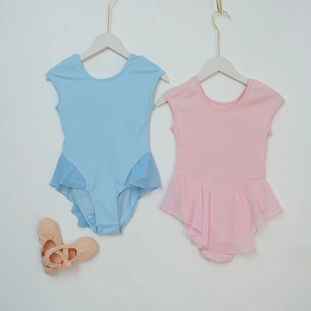 Fashionable new arrivals low MOQ custom logo hot selling ballet skirted leotard for trainingwear