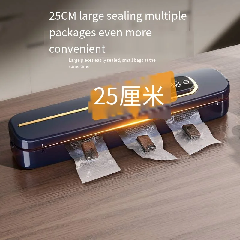 Household food preservation machine automatic vacuum sealer food small plastic sealing machine portable mini