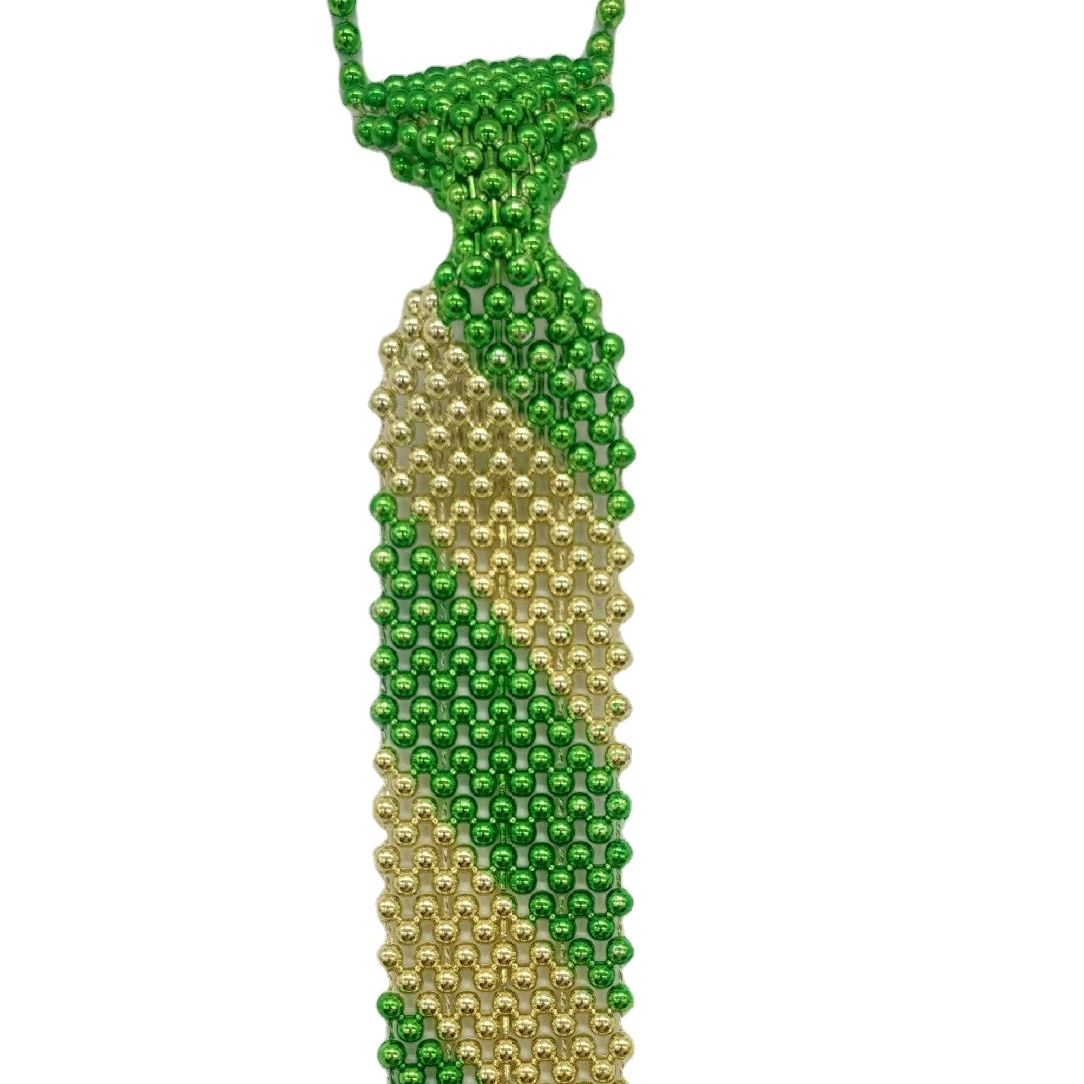 Plastic tie beaded thread