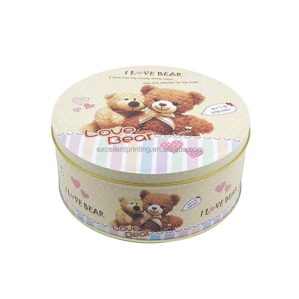 Wholesale Manufacturer custom tin boxes Custom Printed Tin Cans For Biscuit Packaging Tin Box Container