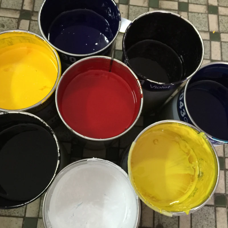 silkscreen printing and tampon printing glass paint