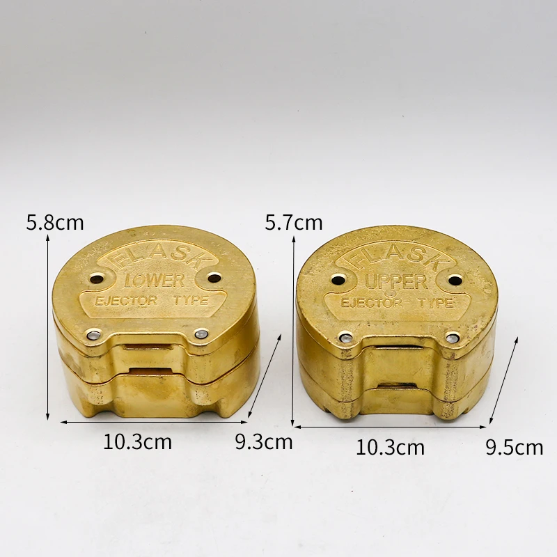 Dental Lab 2 Layers 2 Bronze Denture American Ejector Type Flasks Press Equipment