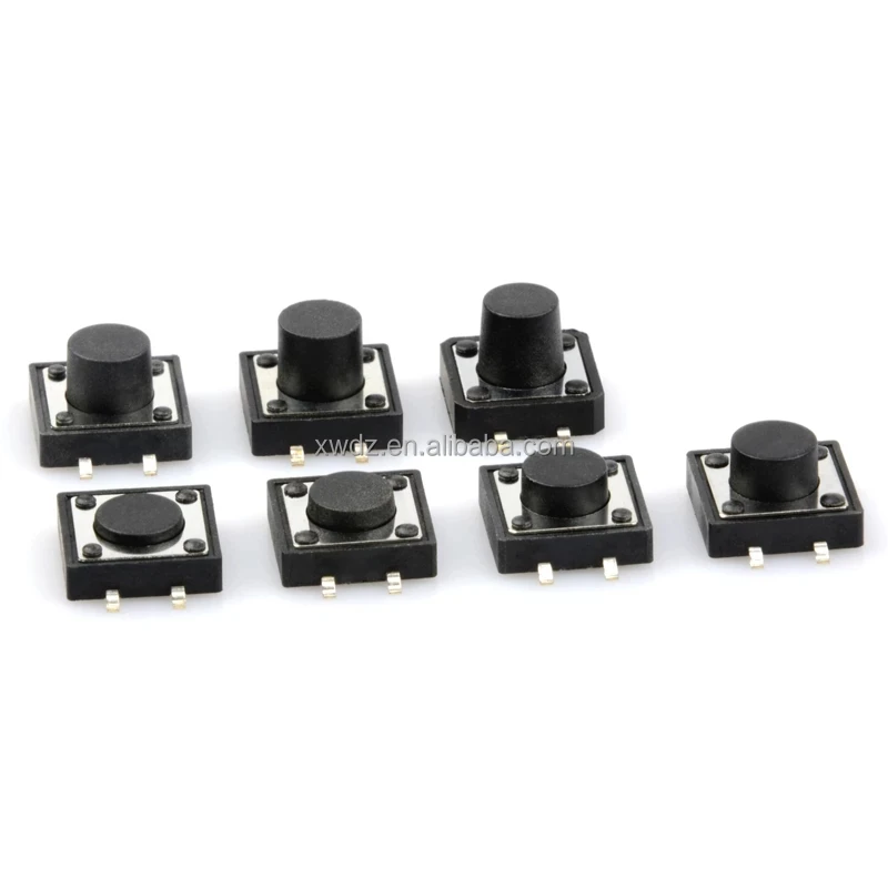 SMT SMD 12*12*4.3/5/6/7/8/9/10/12MM Touch Button Micro Switch 12x12