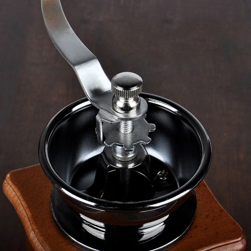 WISDOM Antigua Style Aluminum Alloy Burr Homeuse Espresso Portable Hand Coffee Grinder Manual Hand-Operated Coffee Mill