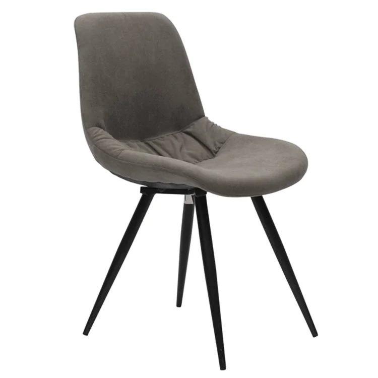 Free Sample Classic Side Silicer Black Turkish Vintage French Maxwell Espresso Dining Chair With Nails Around Aluminum Legs