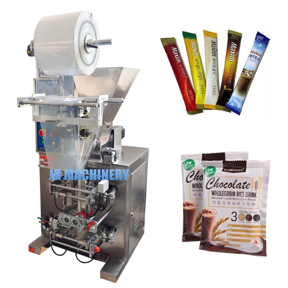 VFFS small sachet powder packing machine for 20g 50gr protein powder/ coffee/ milk powder